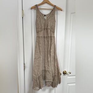Chic Tan High Low Women’s Tank Dress